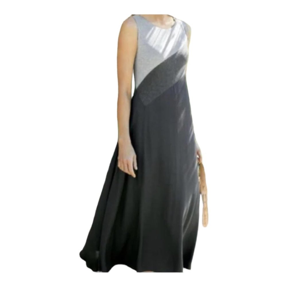 Soft Surroundings Two-Tone Gray and Black Maxi Dress